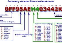 Samsung wasmachine serienummer 1990-2022 decoderen uitgelegd