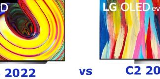 LG OLED CS vs OLED C2 Verschillen