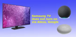 Mijn Samsung TV gaat niet aan via SmartThings, Alexa, Google