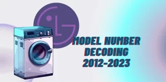 LG wasmachine modelnummer decoderen 2012-2023