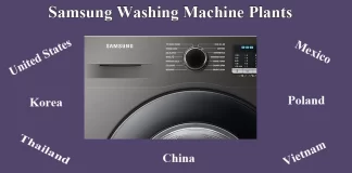 Waar worden Samsung-wasmachines gemaakt?
