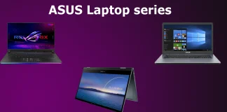Lijst van Asus notebook series, uitleg van series