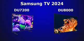 De verschillen tussen Samsung TV DU8000 en DU7200 uitgelegd