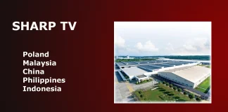 Wie maakt Sharp TV’s en waar?