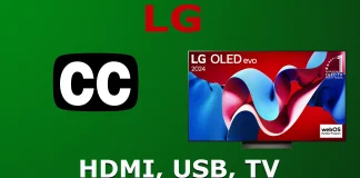 Instellingen voor ondertiteling van tv; Apps, kanalen, HDMI, USB