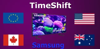 Landen waar TimeShift en PVR werken op Samsung-tv’s