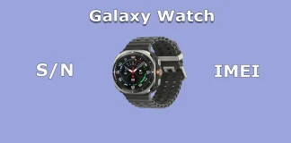 Hoe vind je het serienummer en IMEI van je Galaxy Watch