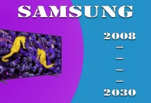 Samsung-tv-modellen per jaar
