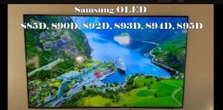 Samsung OLED S85D, S90D, S92D, S93D, S94D, S95D: Verschillen