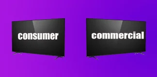 Televisies voor thuis en commerciële tv’s, verschillen en functies