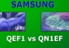 Samsung TV’s QN1EF vs QEF1 — 2025-serie