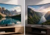 Platte en gebogen tv’s: de verschillen