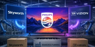 Wie produceert televisies onder het Philips-merk?
