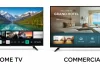 Commerciële en televisies voor thuis, wat is het verschil?