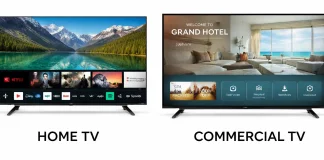 Commerciële en televisies voor thuis, wat is het verschil?