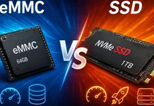Het verschil tussen eMMC- en SSD-opslag