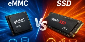 Het verschil tussen eMMC- en SSD-opslag