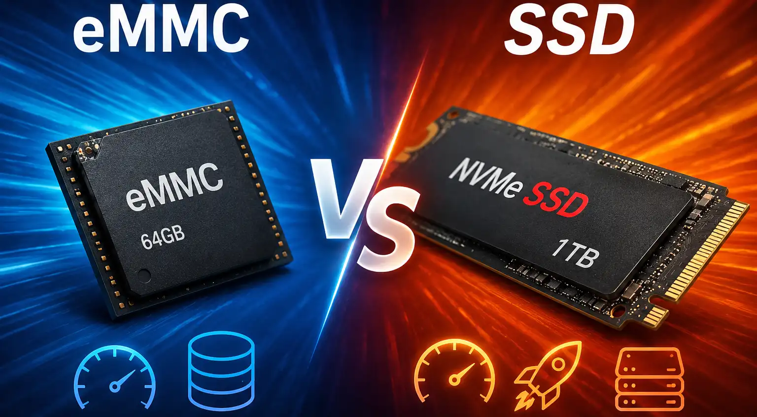 The Difference Between eMMC and SSD Storage