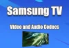 Door Samsung TV ondersteunde video- en audioformaten en codecs