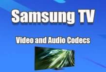Door Samsung TV ondersteunde video- en audioformaten en codecs