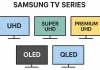 Rangschikking van Samsung-tv-series