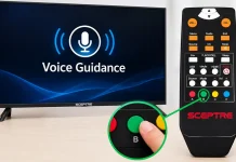 Voice Guidance in- of uitschakelen op een Sceptre TV