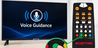 Voice Guidance in- of uitschakelen op een Sceptre TV